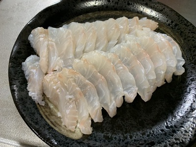 オオンハタ×1週間熟成×刺身を食す(*´ω｀*)