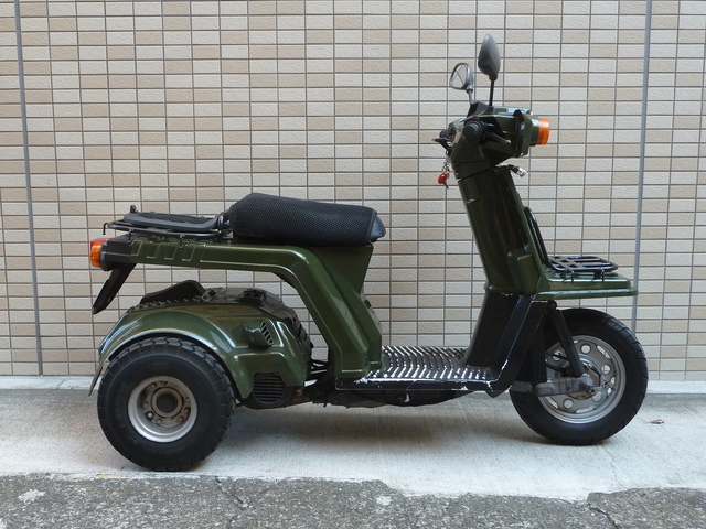 世田谷区のバイク屋モトアペックス:ジャイロX、キャノピー、ヘッドライト点灯しない