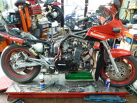 カワサキ　GPZ900R　キャブレターメンテナンス