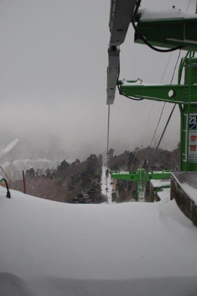 新雪の剣山