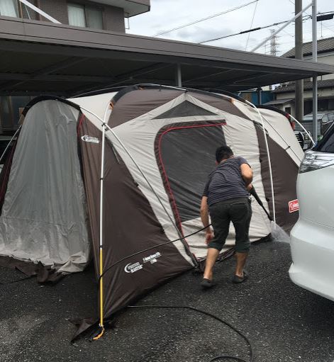 はじめてのごみ袋撤収・・・テント乾燥の救世主あらわる！