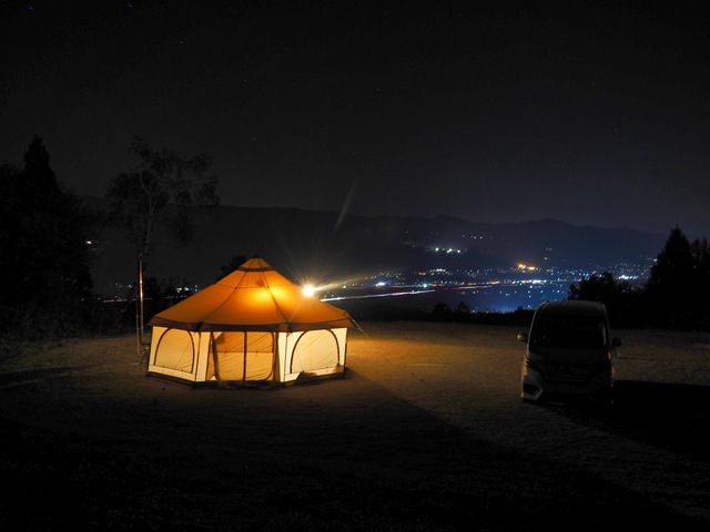 今季最初の薪ストーブキャンプは舞子高原へ