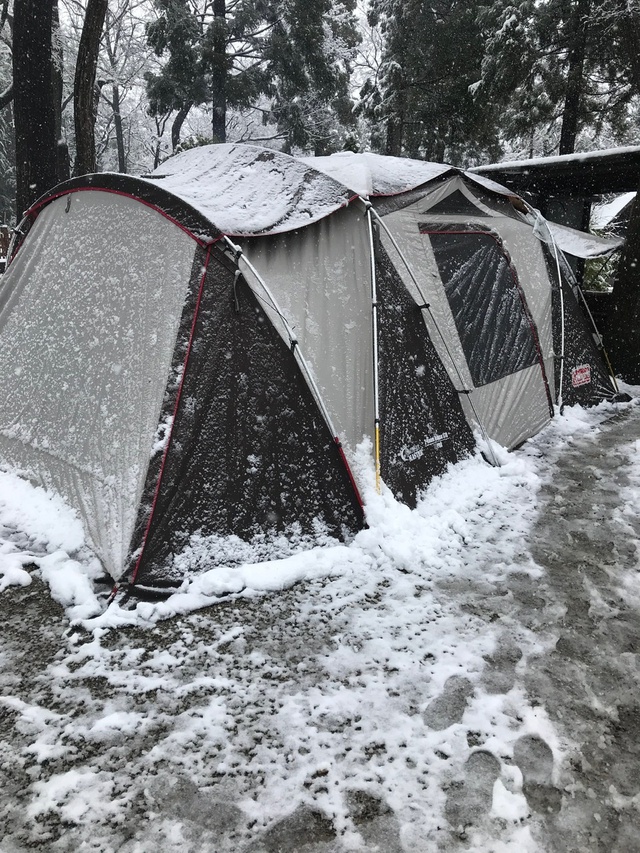 【蔵出し】キャンプレポ　キャンプアンドキャビンズでの雪中撤収