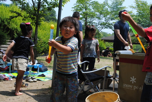 半田運動公園でバーベキュー！