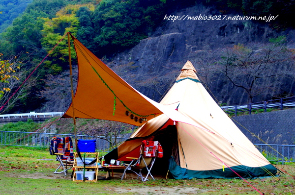 知明湖キャンプ場　2013.11.2-3