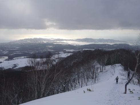初じめての雪山登山　室蘭岳