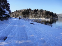 雪の芦ノ湖
