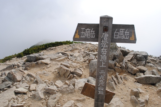 花咲く唐松岳・五竜岳①八方～唐松岳