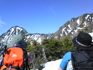 横岳　杣添尾根から①