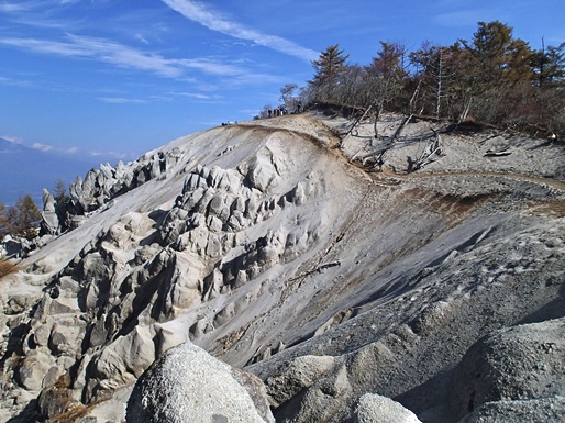 紅葉まっさかりの日向山