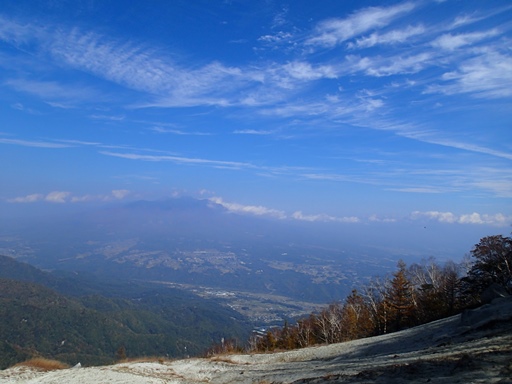 紅葉まっさかりの日向山