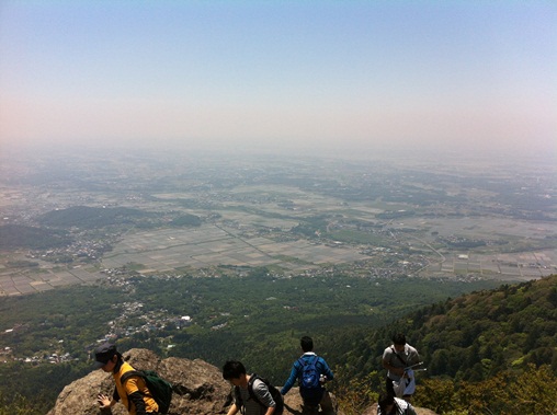 再び筑波山