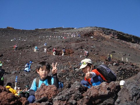 富士登山！本七合目～山頂♪