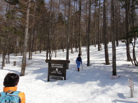 雪の入笠山！