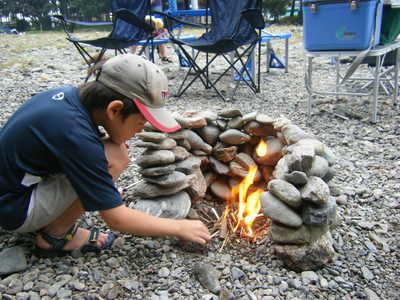 BBQ in 嵐山渓谷