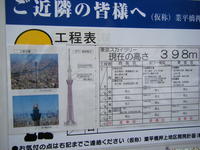 建設中のスカイツリーへ