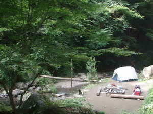 奥多摩越沢バットレスキャンプ場