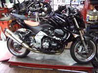 Z1000　逆車の15000ｋｍの整備
