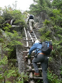 有明山下見登山