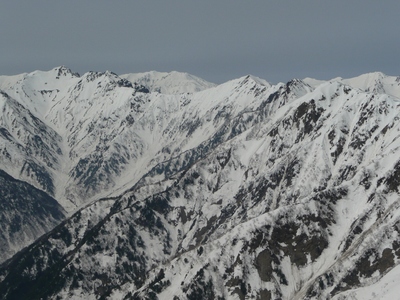 残雪の爺ヶ岳～