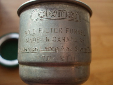 格安超激得コールマン 1940年代 カナダトロント工場製 カッパー 銅製 No.0ファンネル メタルメッシュフィルター付き 2109134812JC その他