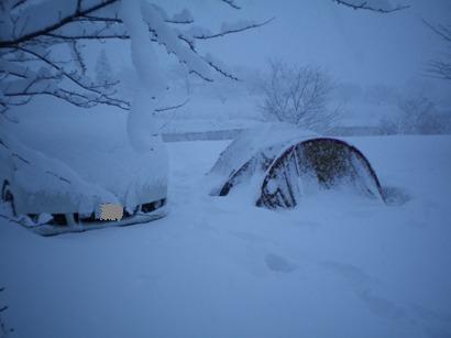 初体験の雪中キャンプ　in 粕川キャンプ場