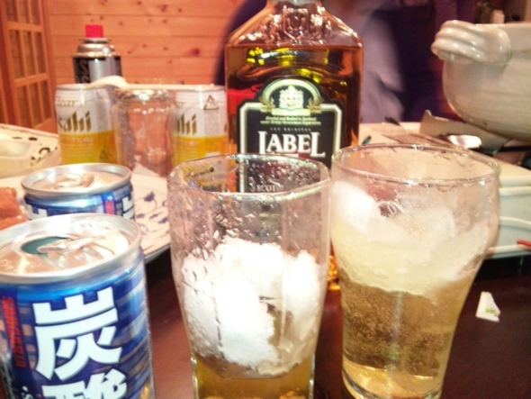 雪ハイボール♪