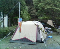 大久保キャンプ場二日目です〜。