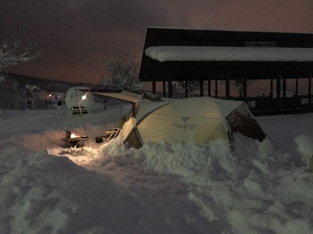１人でできるもんっ②、女子雪中ソロキャンプ　12月2日～4日