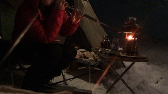 １人でできるもんっ②、女子雪中ソロキャンプ　12月2日～4日
