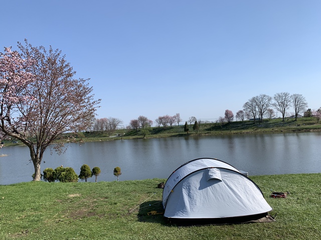 ＧＷも終わる寸前、令和最初のキャンプは何となくここ。　偕楽公園キャンプ場　5月5日～6日