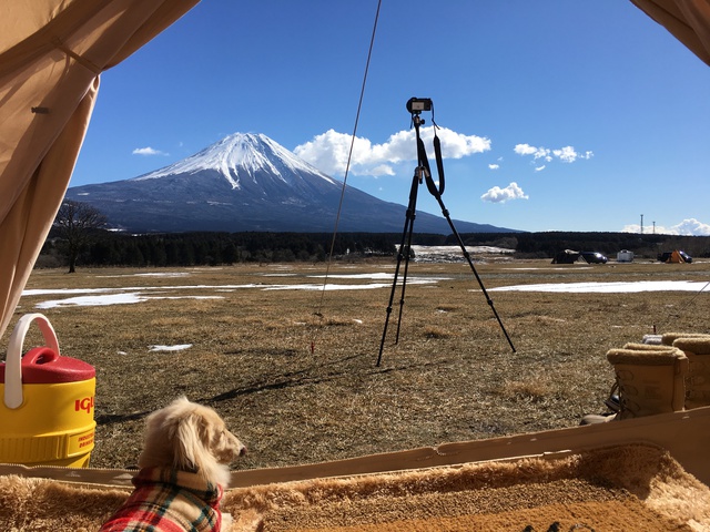 ふもとっぱらでお座敷スタイル冬キャンプ