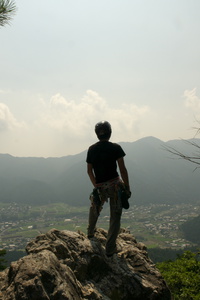 京都北山・金毘羅山クライミング