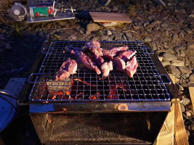 ソロキャンプ　学校橋２