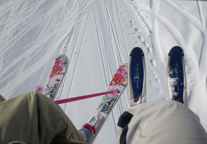 初滑り in　今庄３６５スキー場。