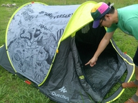 【Quechua】テントの畳み方 2015/08/05 10:28:09
