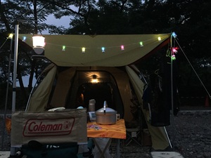 巾着田キャンプ①　2015.8.22〜23