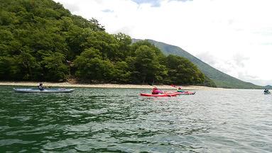 中禅寺湖で楽しく漕いできましたよー♪