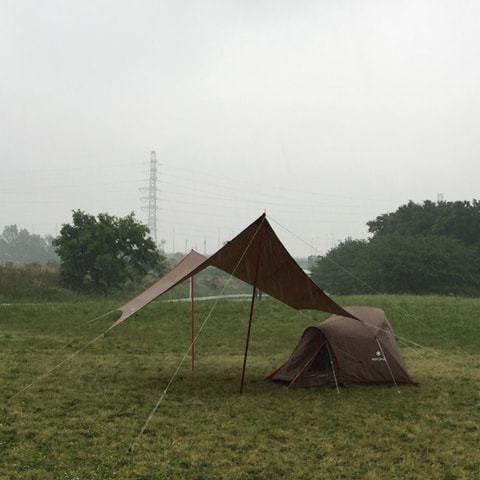 雨の中、ガンバリマシタ・・・