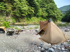 今年はお初キャンプ場が続くな〜104stay直火可能な氷川キャンプ場