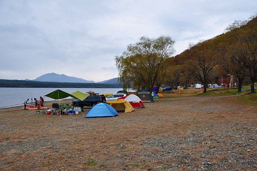 西湖自由キャンプ場でまったり～！！