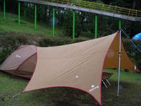 雨のソロキャンプ