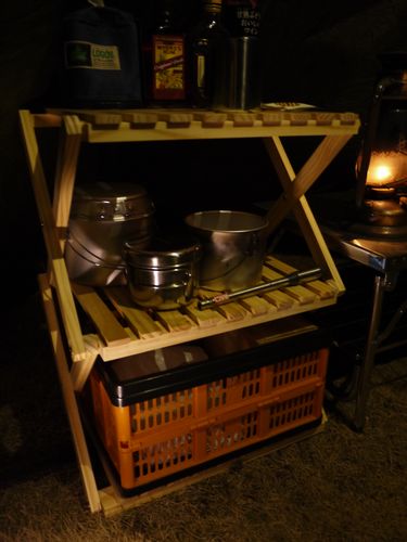 薪スト　焚火の箱　夜の部