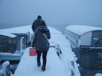 職場の仲間と野尻湖ワカサギ