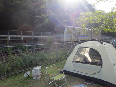 川涼み父娘キャンプ2022夏盆①(河佐峡キャンプ場)
