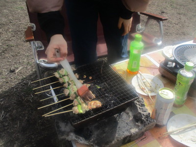 炭火焼き鶏ファミリーデイキャンプ2020春（海田総合公園キャンプ場）