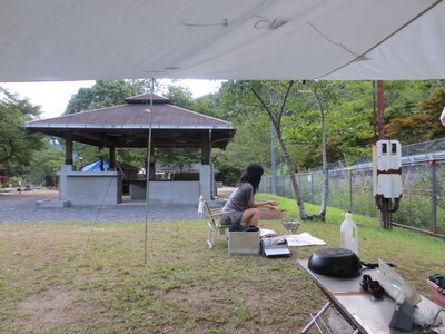 川涼み父娘キャンプ2022夏盆②(河佐峡キャンプ場)