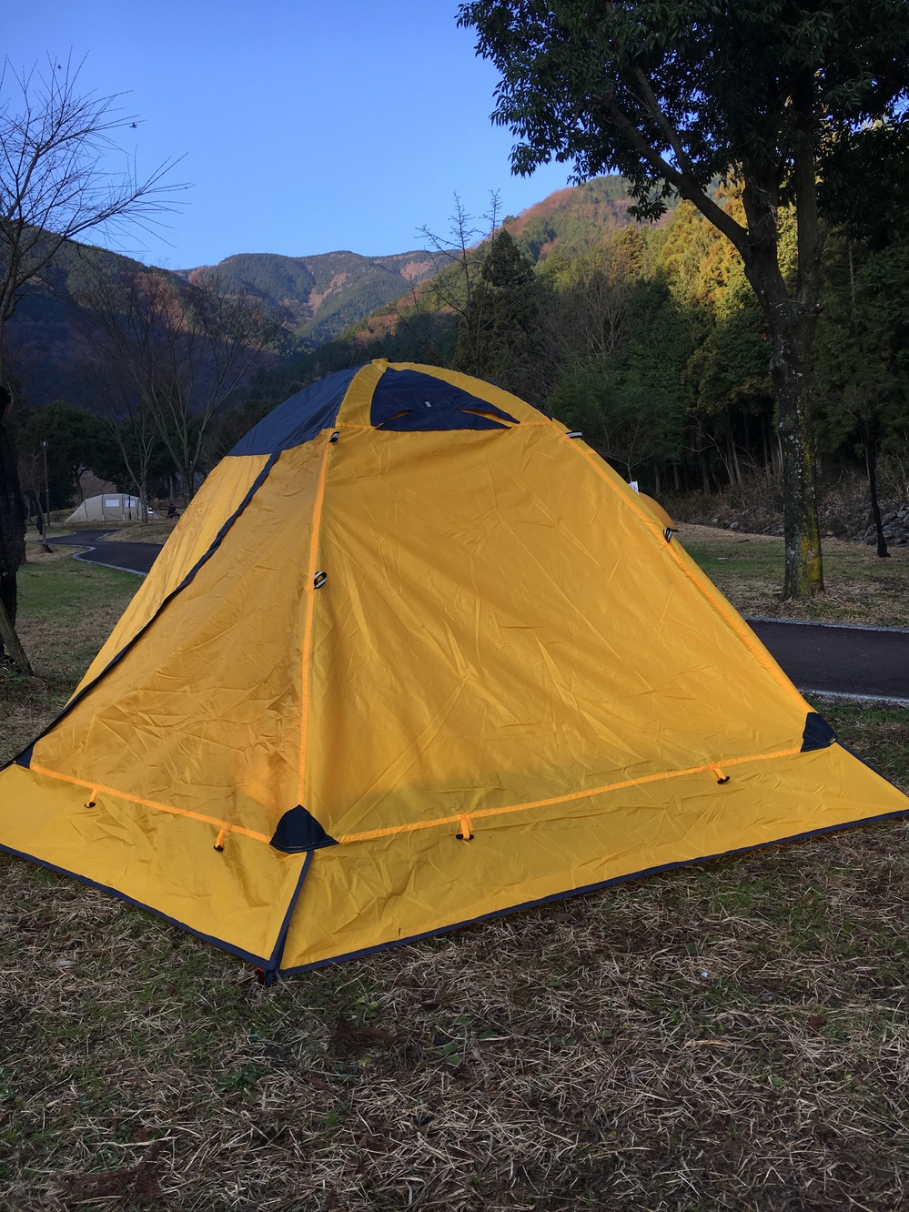 年越しキャンプは田貫湖キャンプ場で富士山と 4日目 大津谷キャンプ場で野営