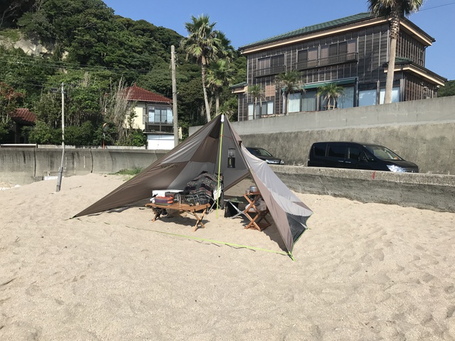 千葉 勝浦で2回目ソロビーチキャンプ
