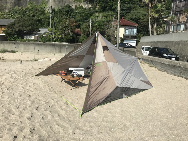 千葉 勝浦で2回目ソロビーチキャンプ